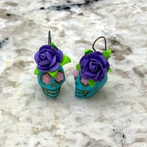 🎃💀Sugar Skull Custom Boutique Earrings💀🎃